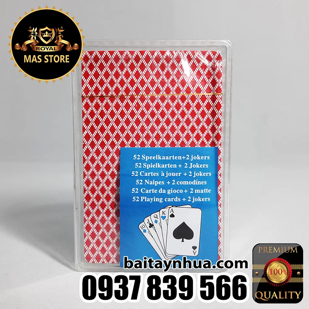 Bài Tây Nhựa Mỹ CAO CẤP 100% Plastic - Made In USA